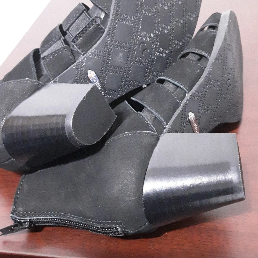 Vionic Harlow Gladiator‎ Cage Block Heel Shoe 6.5